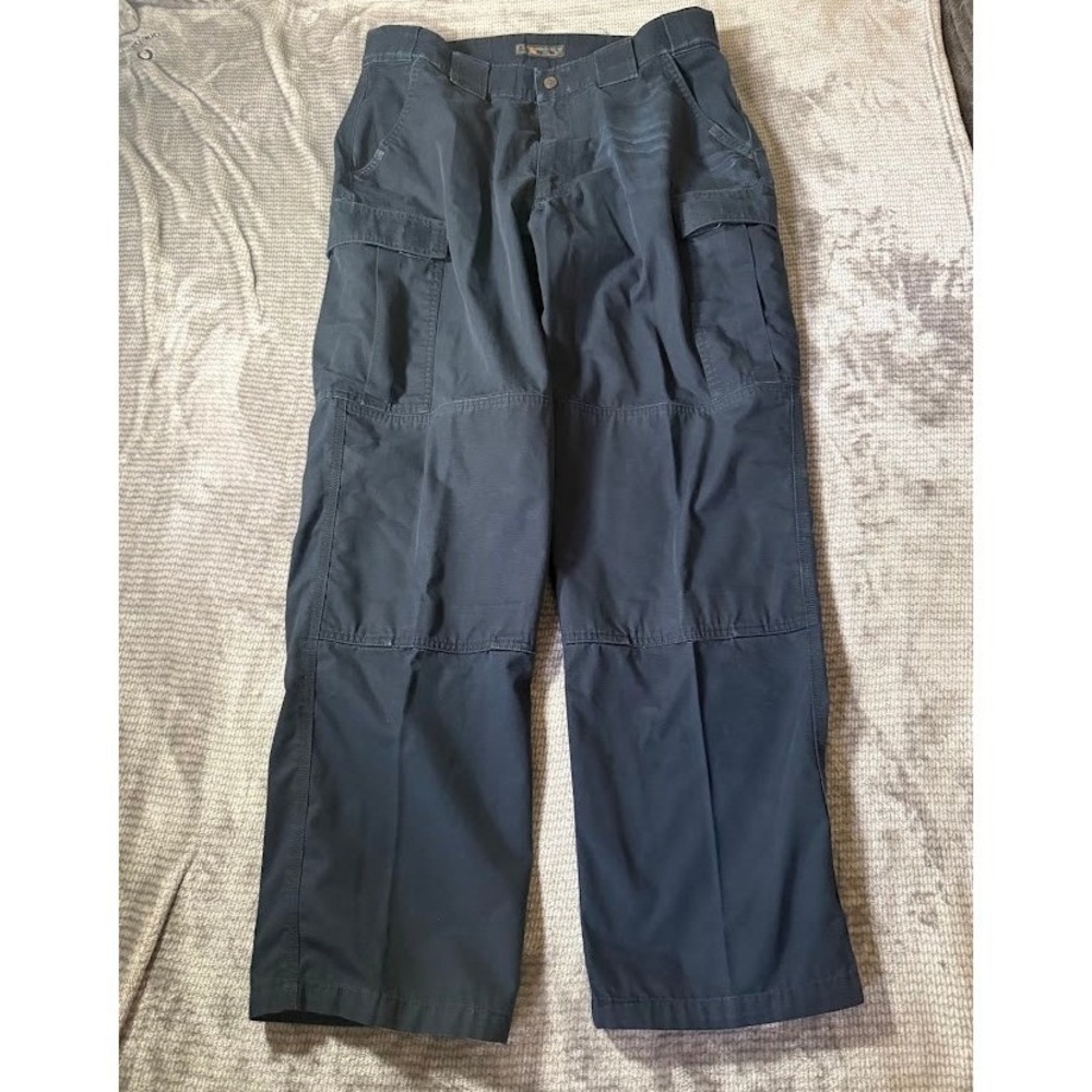 5.11 Tactical Mens Navy Blue Ripstop Cargo Pants Utility Work Trousers 32x31